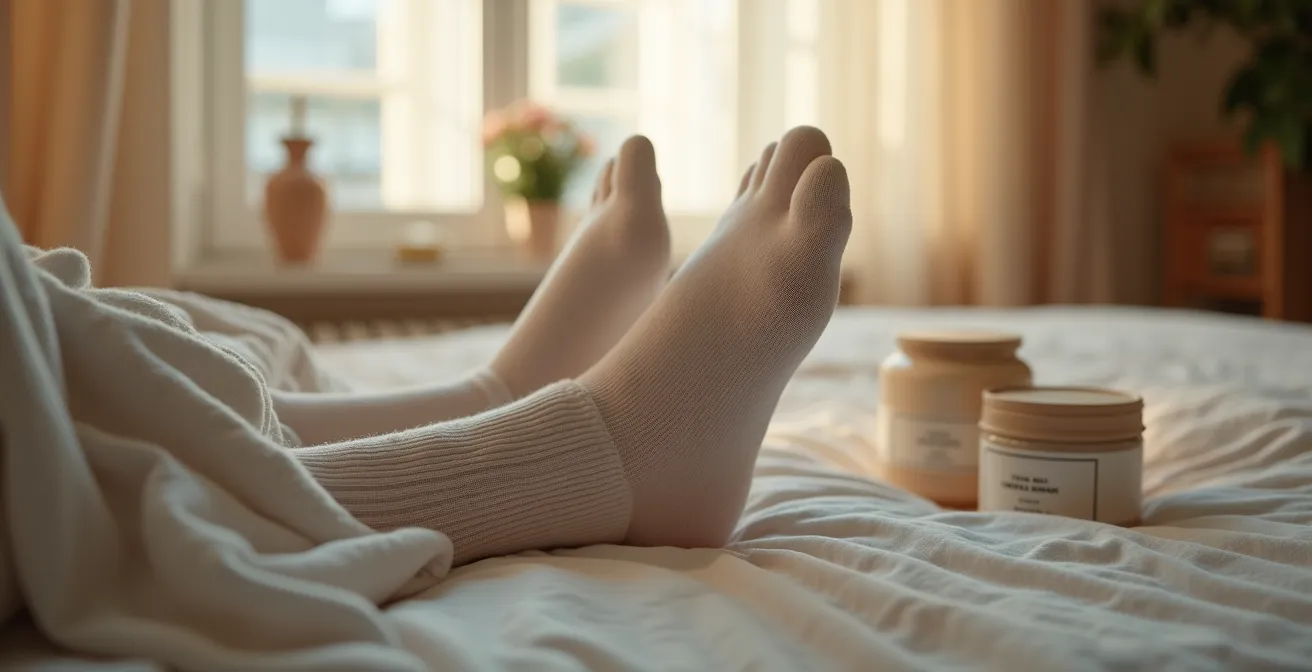 Application nocturne de baume sur zones rugueuses avec technique d'occlusion