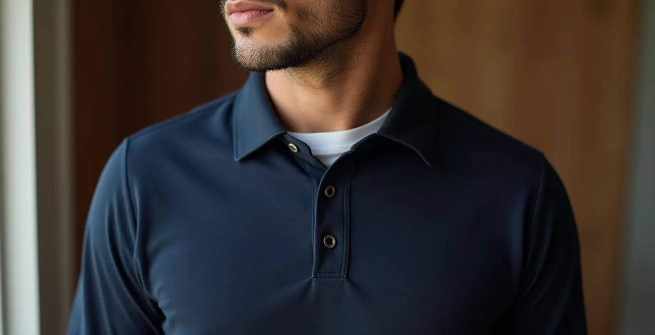 Comparaison de différents styles de boutonnage de polo selon les occasions
