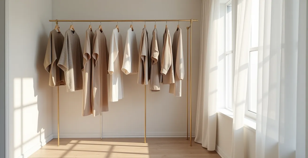 Silhouette minimaliste montrant l'évolution subtile d'un style vestimentaire