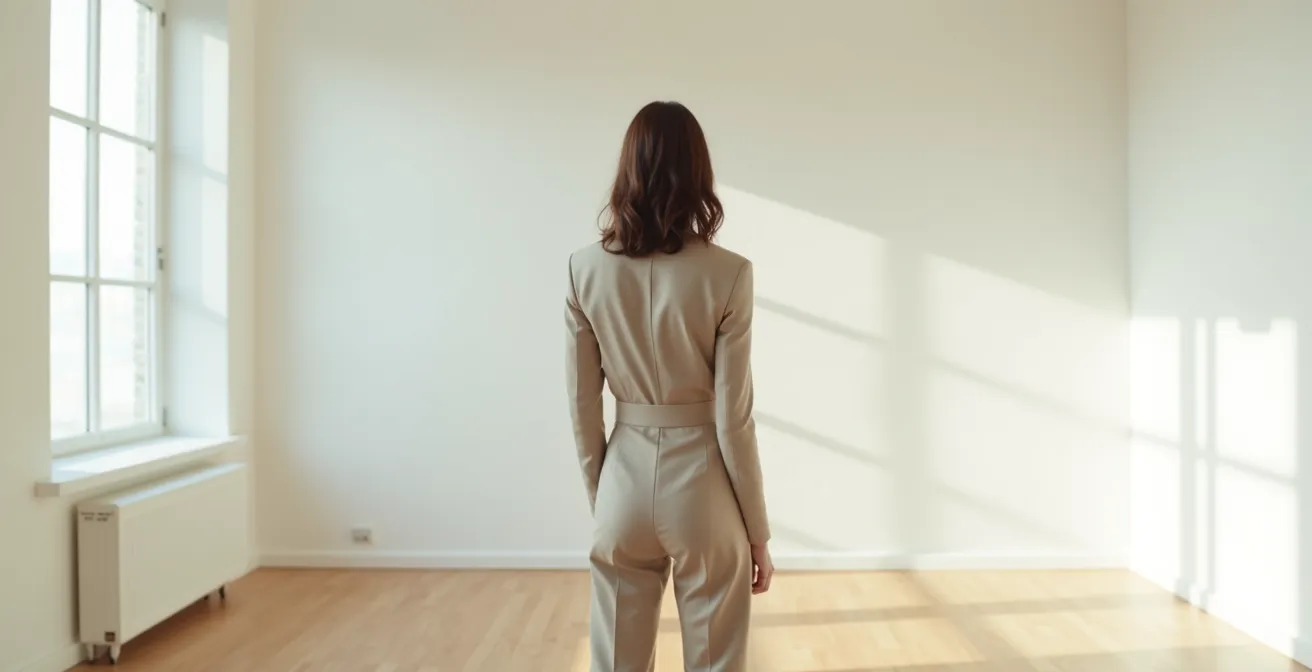 Comparaison visuelle de deux silhouettes avec vêtements ajustés versus trop grands