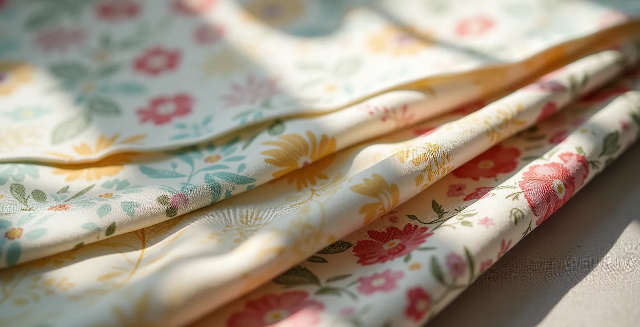 Comparaison visuelle de différents motifs floraux bohèmes sur tissus