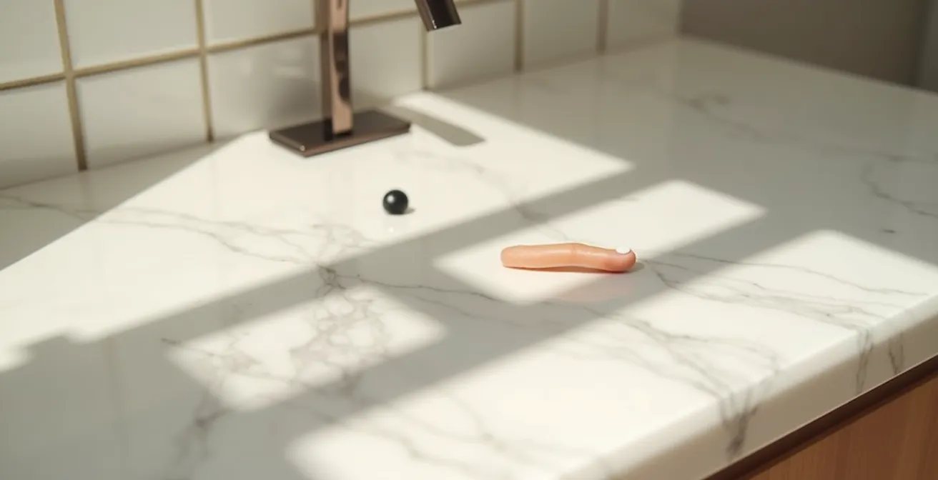 Application d'un patch à micro-aiguilles sur zone traitée