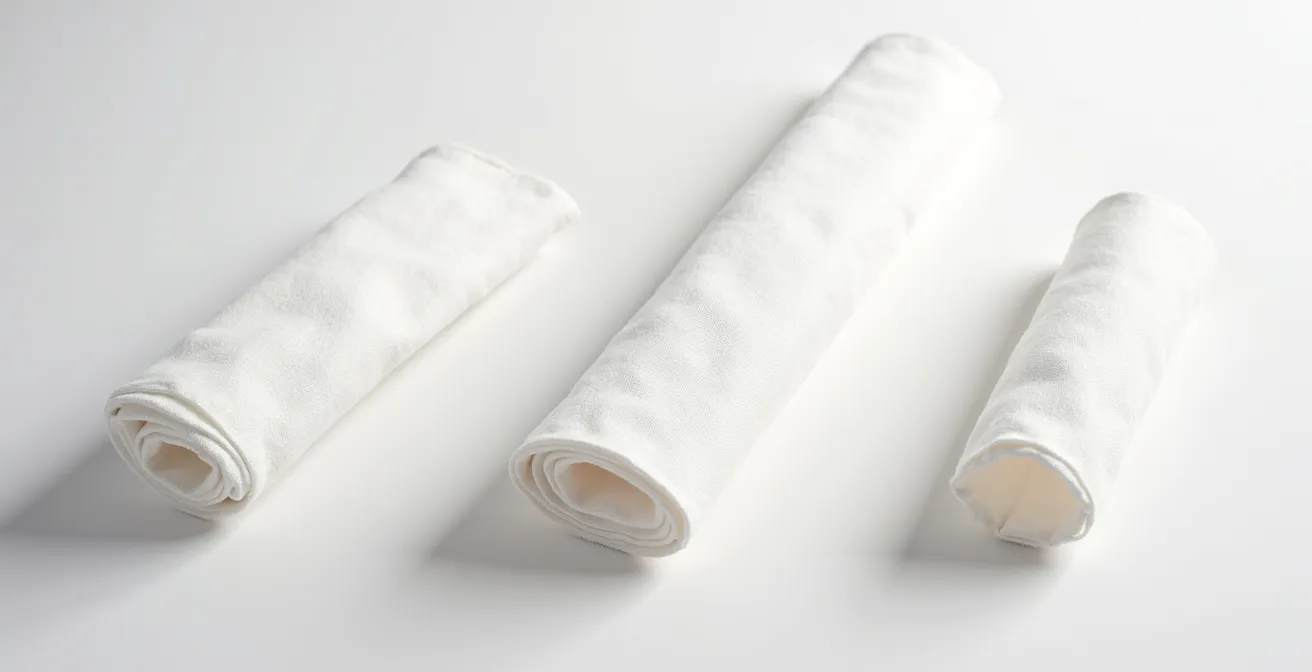 Vue macro de la texture d'un tissu de coton de haute qualité montrant le tissage serré